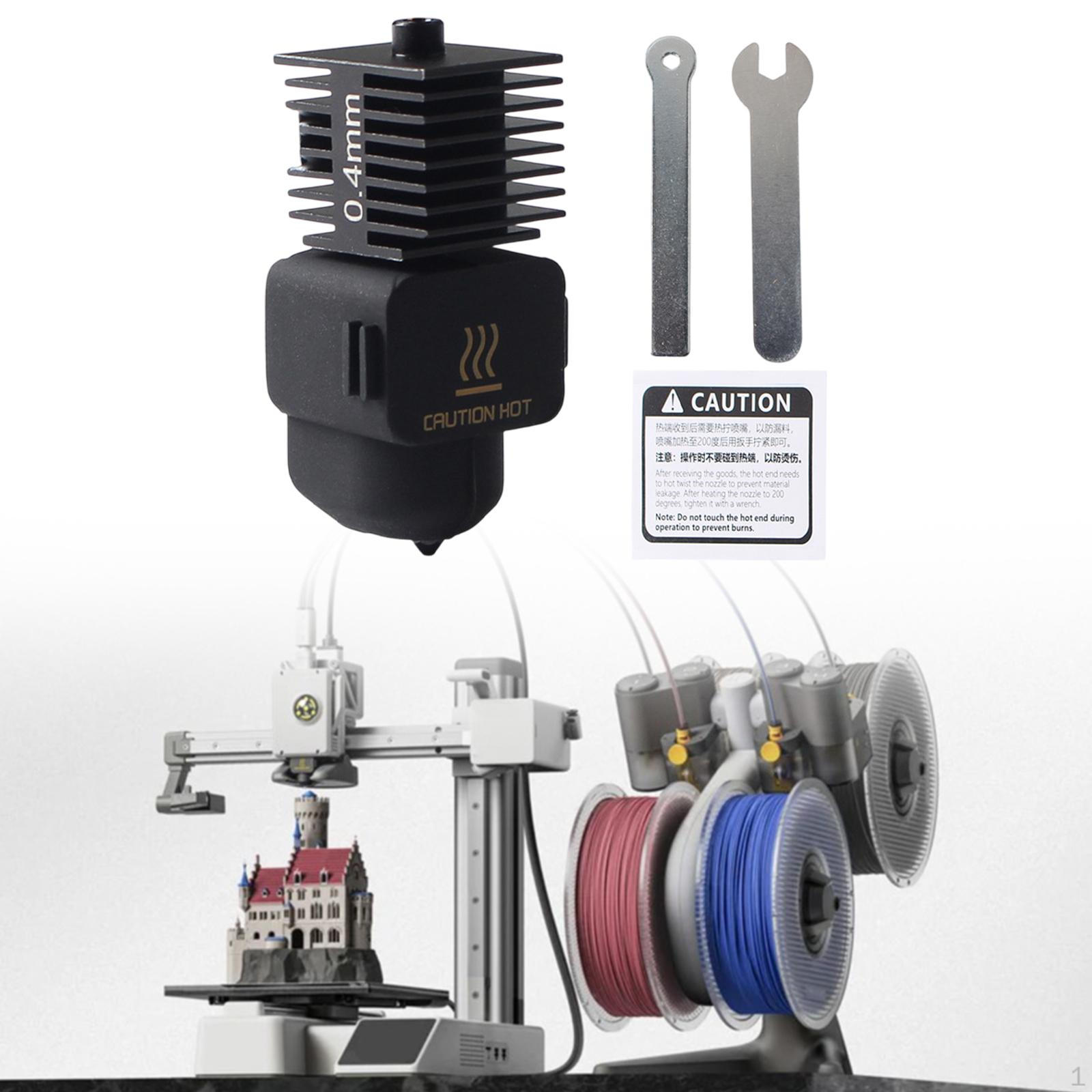 

0.4mm Extruder Print Head Kit Hardened Steel Nozzle Silicone Sock Cover for A1 Mini/A1 3D Printer