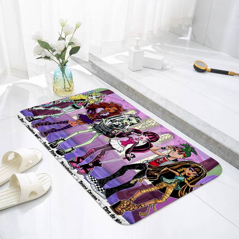 Anime-E-MonsterS Floor Mats Home Laundry Rug Carpet For Living Room Decor Lounge Area Anti-slip Foot Mat Entrance Doormat