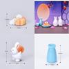 Adorabile Coniglio in Resina Fai da Te Mangia Torta di Luna Micro Paesaggio Decorazione per la Celebrazione della Festa di Metà Autunno