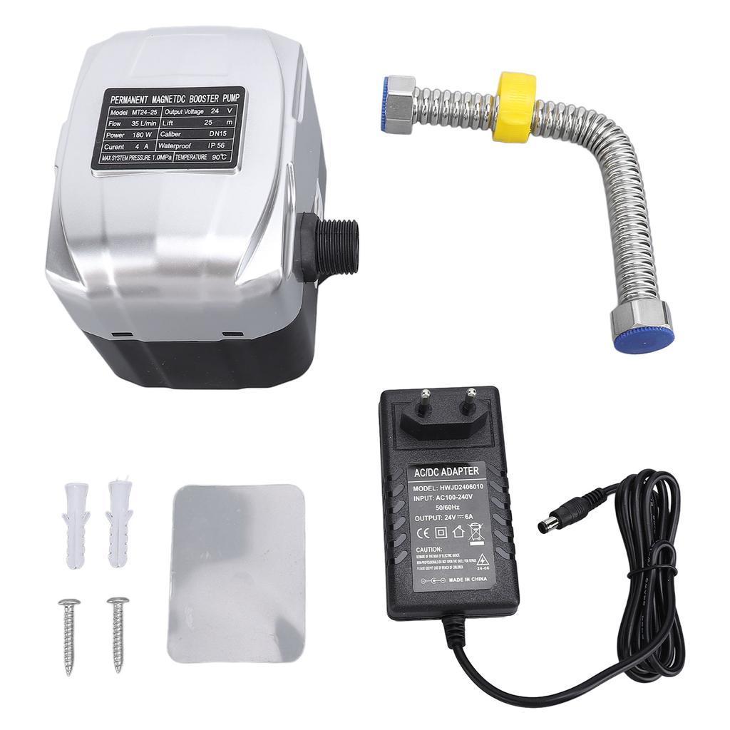 DC24V Permanent Magnet DC Booster Pump 35Lmin 180W DN15 Quiet Diaphragm Pump for Home Kitchen