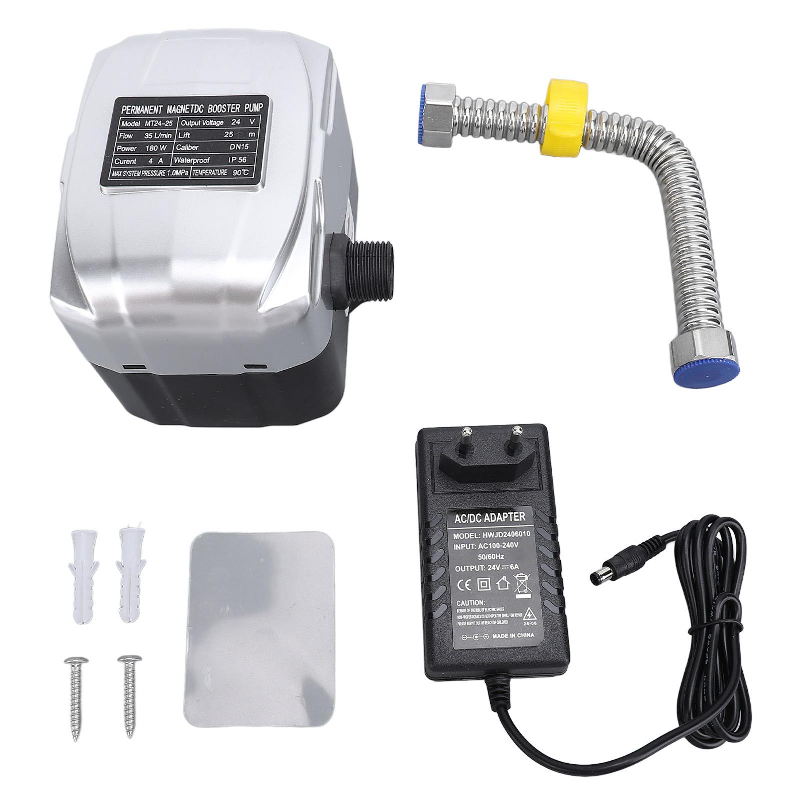

DC24V Permanent Magnet DC Booster Pump 35Lmin 180W DN15 Quiet Diaphragm Pump for Home Kitchen