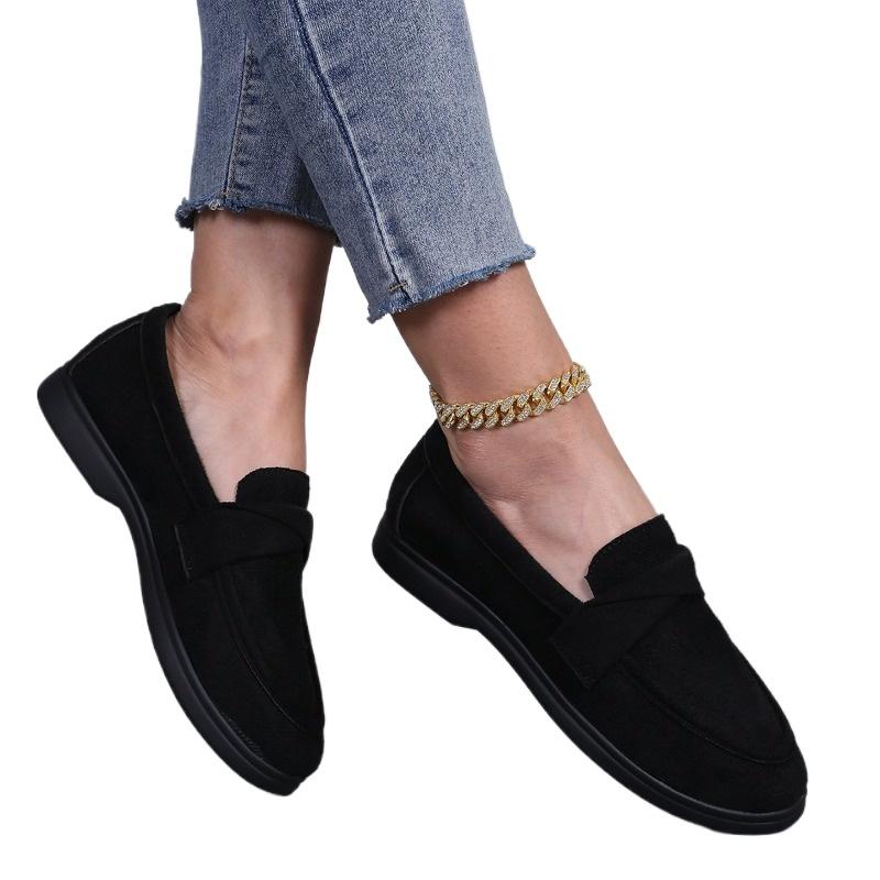 Fashion 2025 Women's Slip-On Loafers Retro Casual Flat Shoes Comfortable One-Step Moccasins Plus Size Light Breathable Walking Shoes