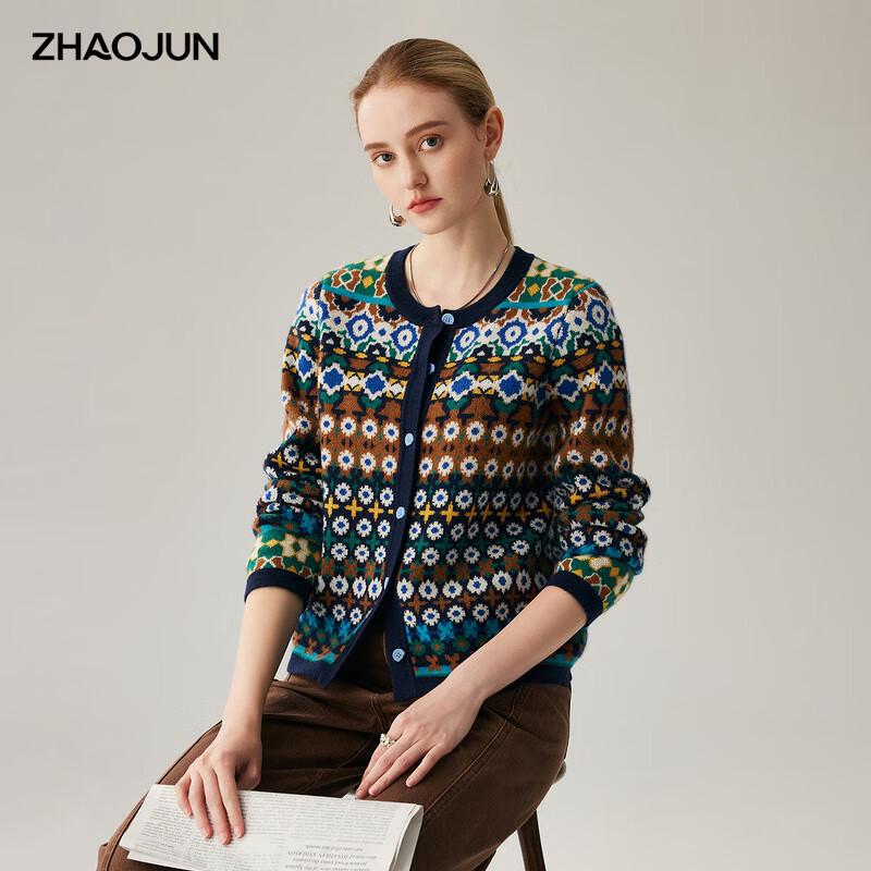 

Zhaojun Women s 100% Cashmere Thickened Cardigan L