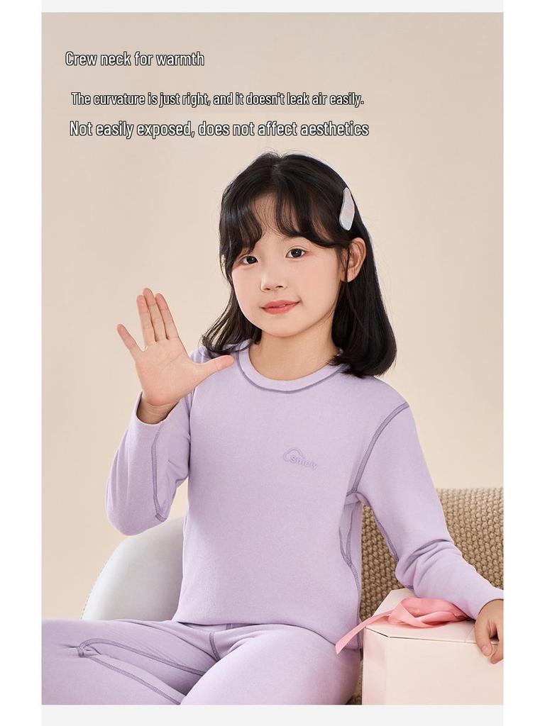 Atmungsaktives antibakterielles Kaschmir-Unterwäscheset für Kinder für den Herbst