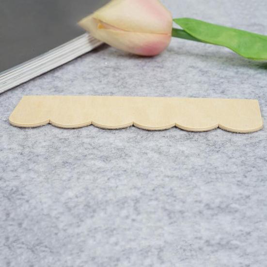 12Pcs 1/12 Doll House Wooden Roof Tiles DIY Miniature Room Painting Accessory