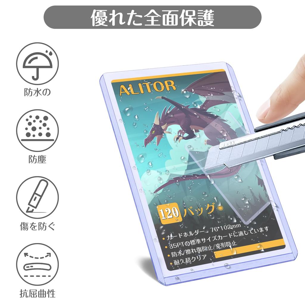 Of Top Loader Card Holder for Trading Cards Card Loader Hard Case Card Saver Ultra Transparent PVC Material Baseball Cards Trading Cards Trading Cards