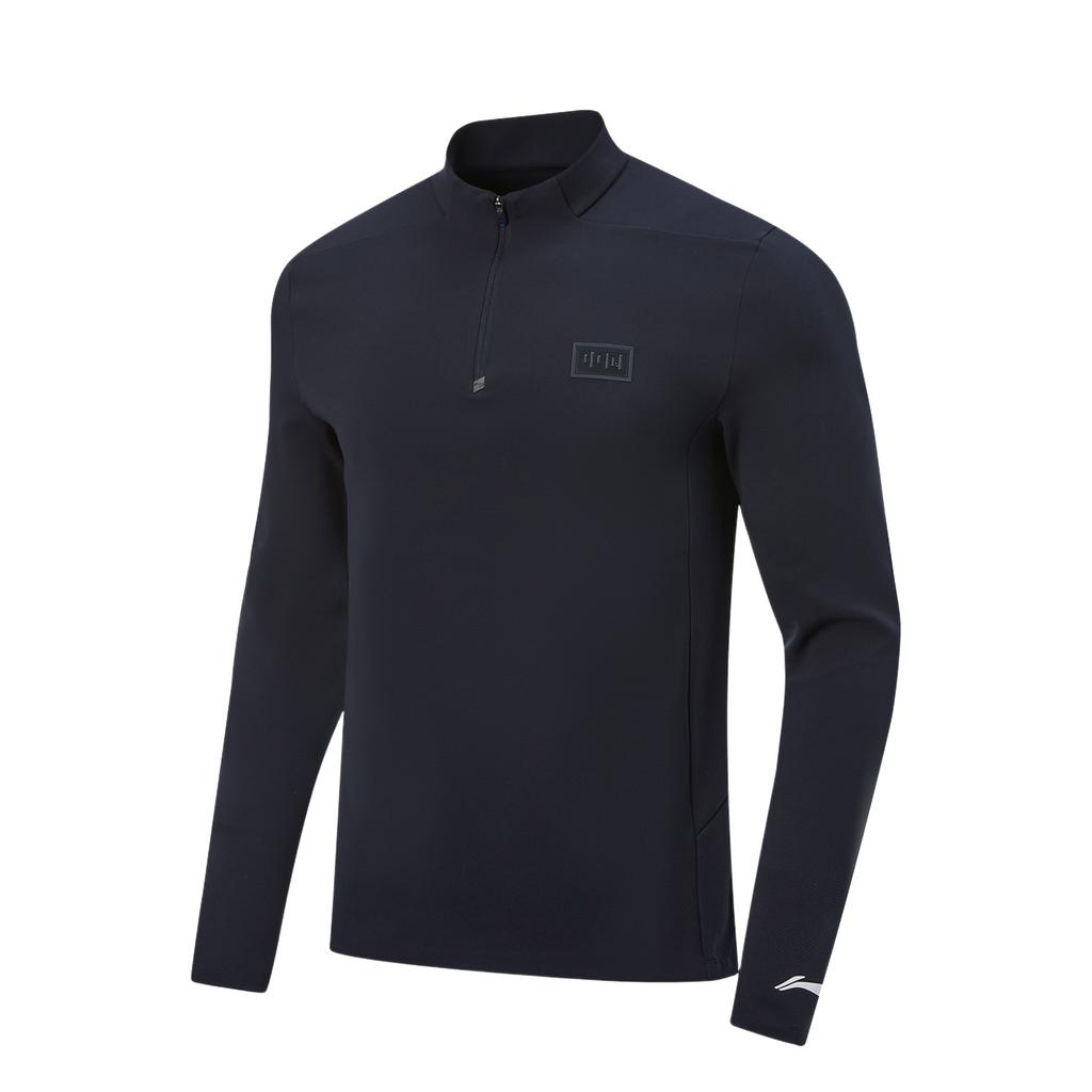 Li Ning Glory Series Stand Collar Logo T-Shirt Men Tops ATLV333-4