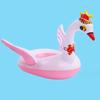 Summer children's inflatable swimming toy cartoon crown swan swimming floating chair outdoor water toy baby PVC inflatable toy