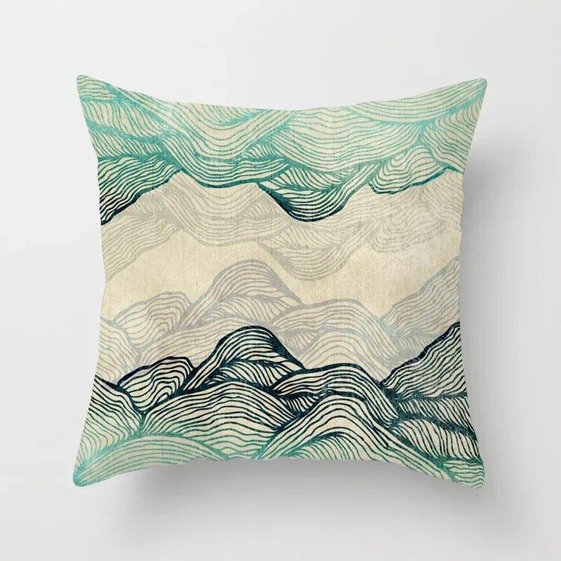 45x45cm Colorful Abstract Mandala Print Pillowcase Comfortable Sofa Car Seat Waist Cushion  Cover Modern Home Decor