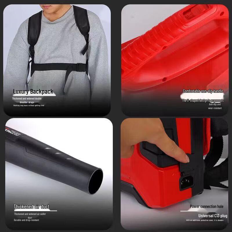 Lichen 48V Lithium Electric Backpack Handheld Blower CN plug (adapter included)