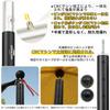 Soomloom Aluminum Pole for Setting Up Tents and A6061 Outer Diameter 4 Section Split Push Button Adjustable Camping Gear 2 Tarps, Aluminum, 33mm,