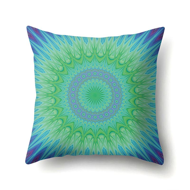 Nordic Bohemian Ethnic Style Polyester Pillow Case Car Decoration Home Printed Bedside Pillow Case