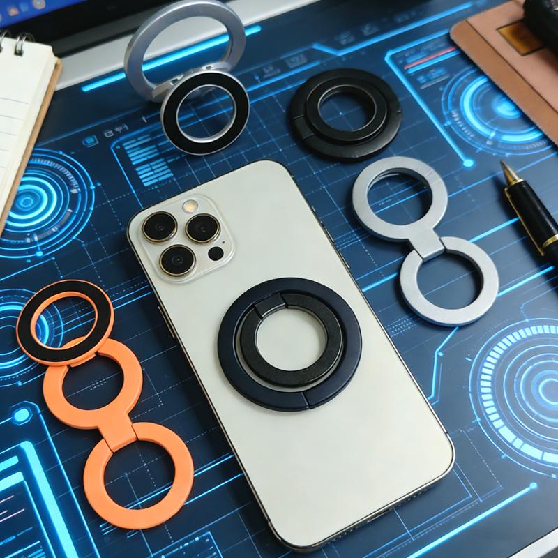 Doppelseitiger Starker Magnetischer Ständer für Magsafe 360° Drehung Fingerring Schnalle Handy Super Magnet Ständer für iPhone 17 16