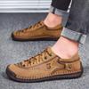 Men's Trendy Leather Autumn Shoes with Soft Soles - Breathable, Handcrafted Casuals, Sizes 45-47
