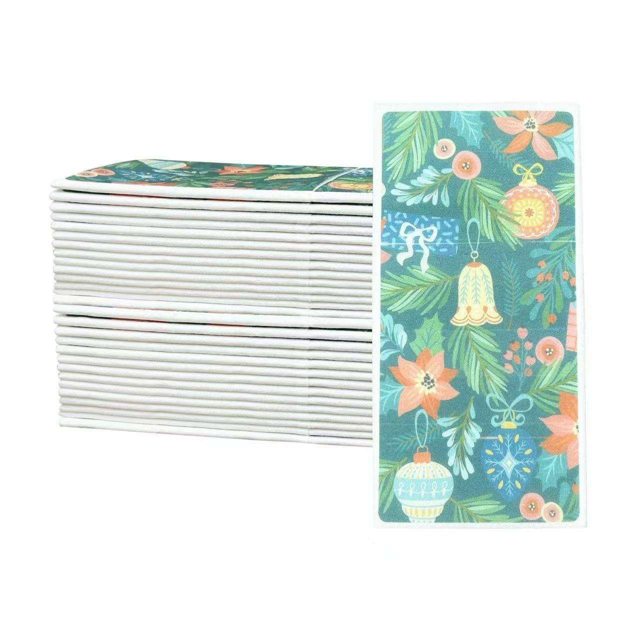 Luxury 1 Ply Folded Tissue Party Dinner Table Airlaid Liner Pocket Paper Napkins for Christmas Party Wedding Restaurant 40x40cm