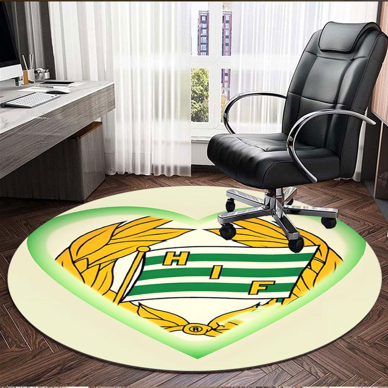 Hammarby IF Print Round Rug, Washable Floor Carpet, For Entryway Dorm Laundry Room Office Study, Home Decor Birthday Christmas Gift