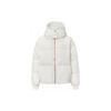 Converse Down Jackets Women's Ecru Hooded Non Detachable Moderate 10019787-A03