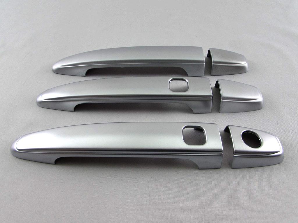BRIGHTZ Door Handle Satin for Toyota Porte and 145 NSP 33092 Cover, Silver, 140, 141, [DHC-NOBU-374], NCP141, NCP145, NSP140, NSP141, NCP, P140, P141,