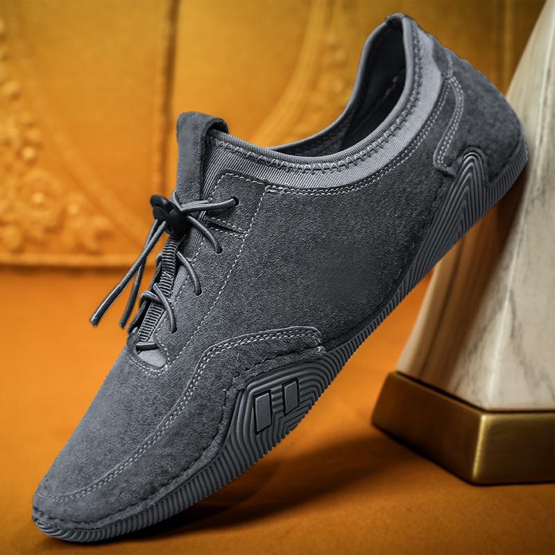 Leather Men Casual Shoes Males Boat Shoes Fashion Sneakers Breathable Mens Loafers Shoes Luxury Elegantes Lace-Up Walking Dress