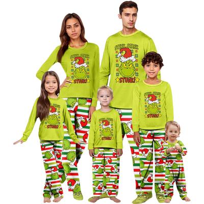 Ensemble d'intérieur Imprimé Noël Parent-enfant Haut à manches longues et Pantalon