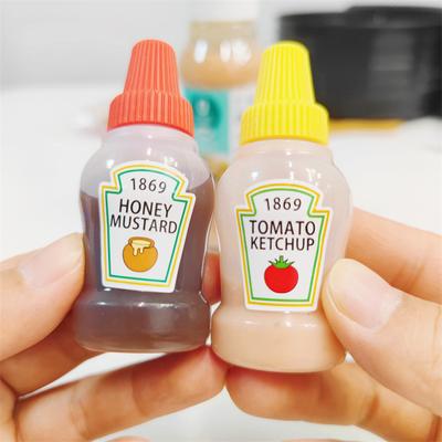 2 Stück 25 ml Mini Tomaten Salatdressing Ölflasche Tragbarer Kleiner Saucenbehälter