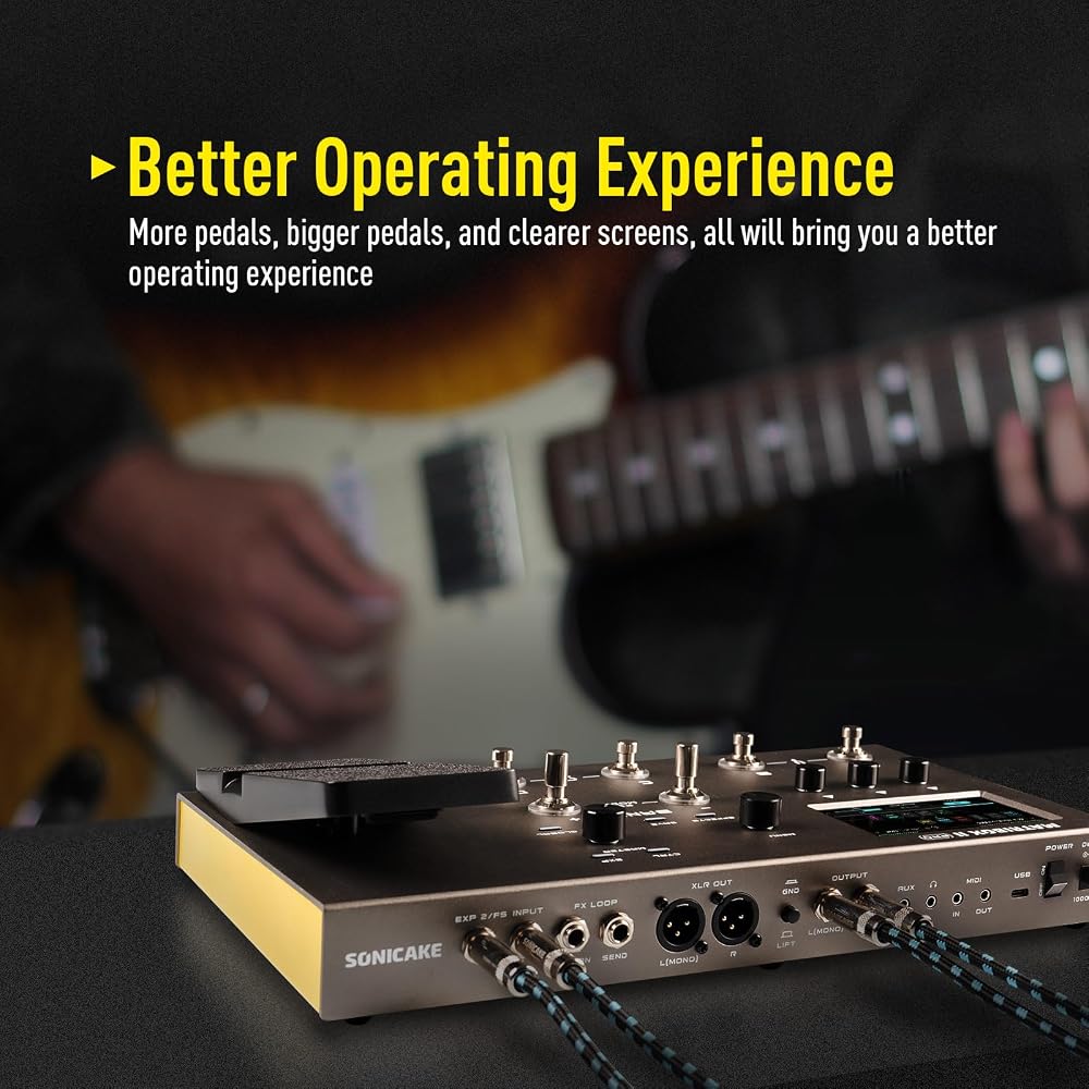 SONICAKE Multi-Effects Expressions with Over 240 Built-In Effects Amplifier Modeling IR Cabinet S...