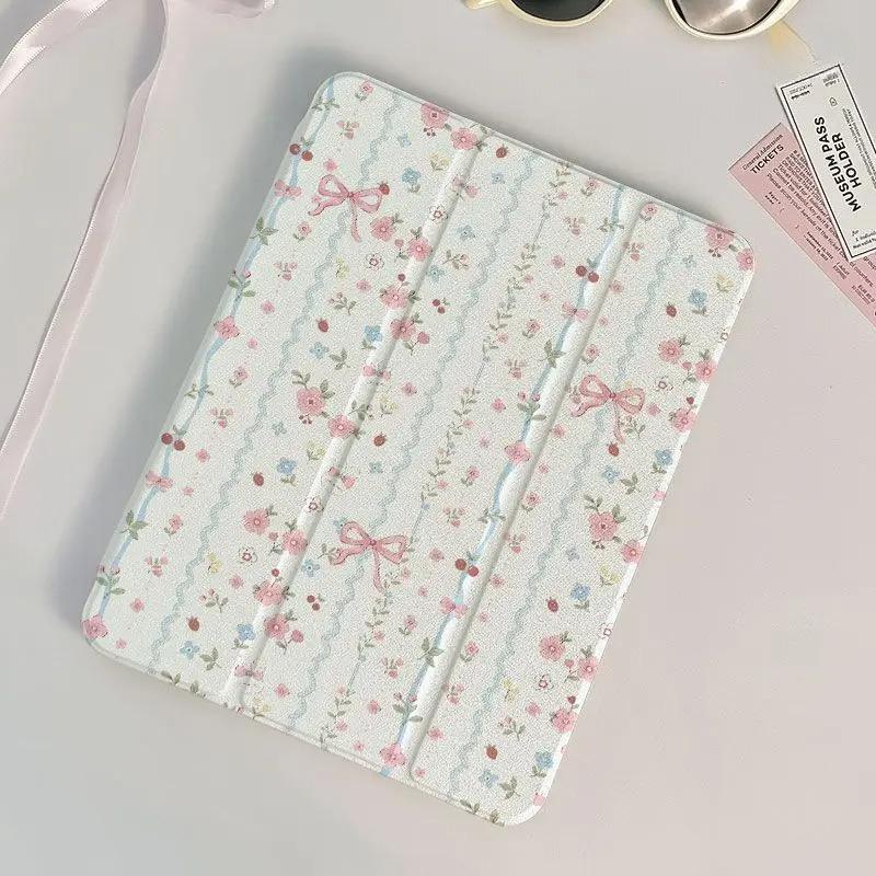 360 Degree Rotation Smart Cover for IPad 10.2 Case 7/8/9th Generation 2018 9.7 5/6th IPad Mini6 Air 4/5 10.9 2020 Pro 11 Floral
