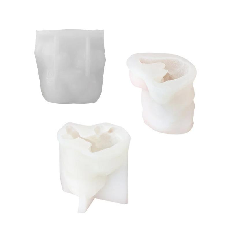 Cute Pet Animal Silicone Candle Mold DIY Kitten Bear Craft Plaster Resin Decoration Handmade Soap Candle Making Supplies