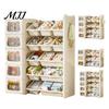 Bear Shape Toy Organizer Storage Boxes with Multi-Box Shelf Nursery Kids Bins And Bookshelf Hook for Bedroom Playroom Multi-Tier