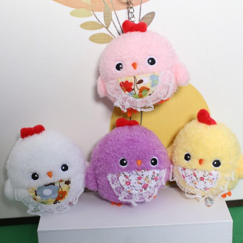 The Same Cute Cartoon Flower Bellyband Chicken Duck Plush Toy Doll Pendant Doll