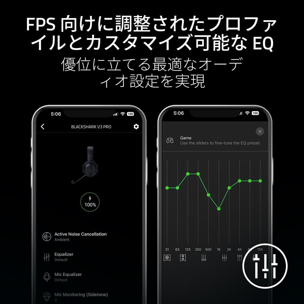 Razer BlackShark V3 Pro for Xbox Wireless Gaming 2nd Generation HyperSpeed 2nd Generation TriForce Biocellulose 50mm Battery Compatible with and