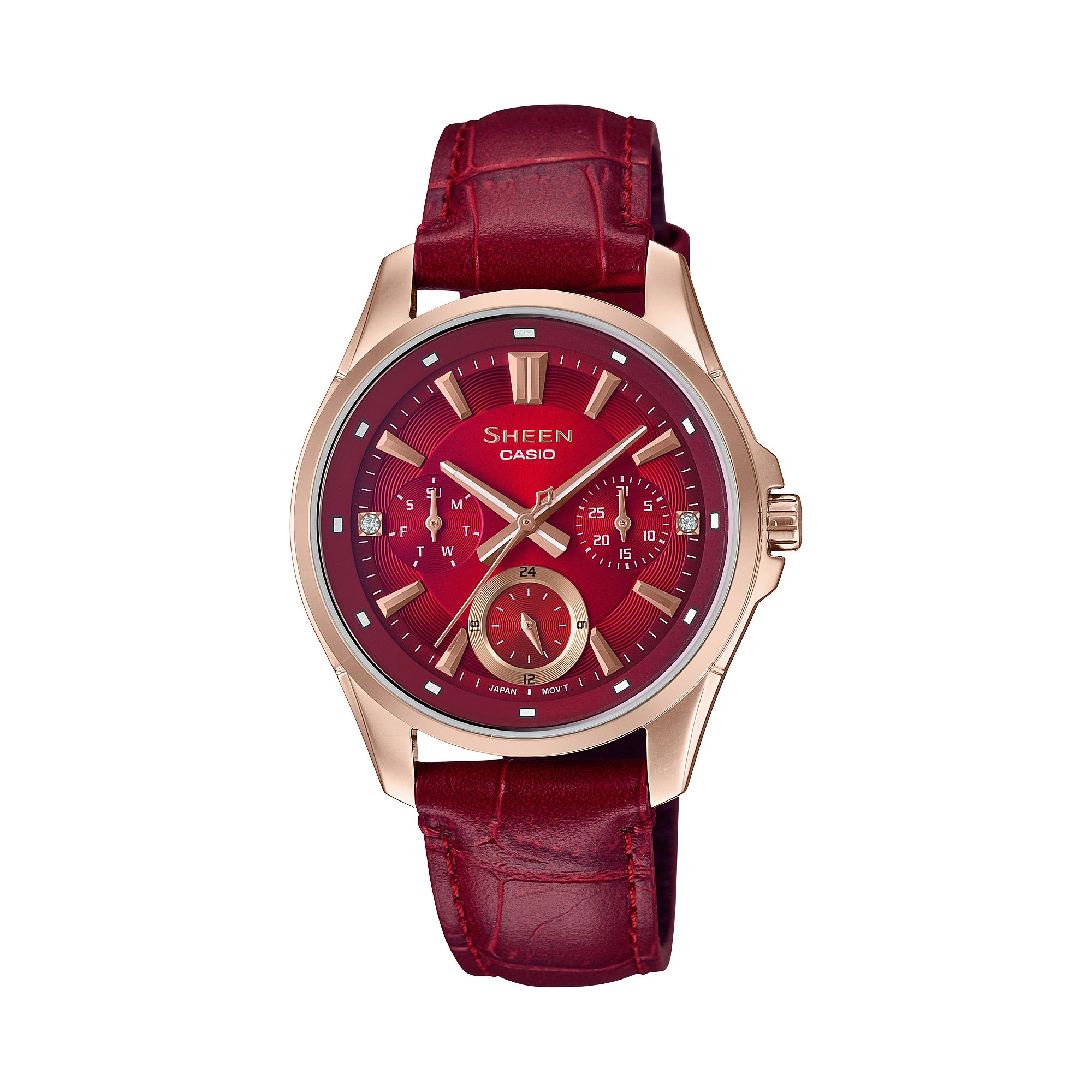 

Casio Men s Analog Quartz Watch SHE-3060CXL-4A красный