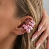 IngeSight.Z 4ks Trendy Barevná Sada Náušnic bez Propíchnutí pro Ženy Kreativní CCB C-Tvarový Náušnice Cuff Denní Ozdoba Šperky