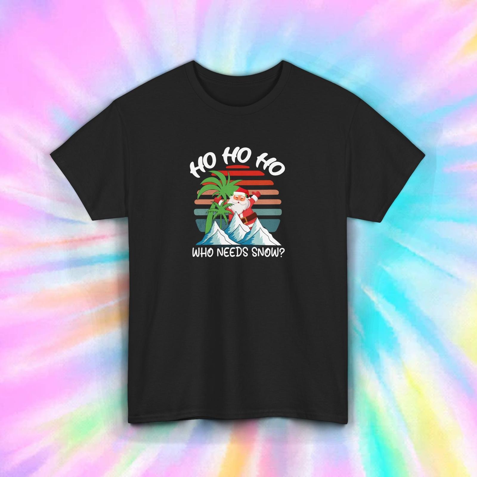 Ho Ho Ho T-Shirt Mens Womens Tees Top S-5XL Funny Tropical Christmas Santa Gift Holiday Graphic Tee S