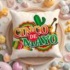 Cinco De Mayo Mexico May 5Th Cushion Cover Plush Fabric Soft Double-Sided Printed Sofa Warm Winter Home Gift Pillow Case