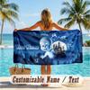 Custom Text Beach Towel, Soft Absorbent Swimming Multi-use TowelCasper the Friendly Ghost