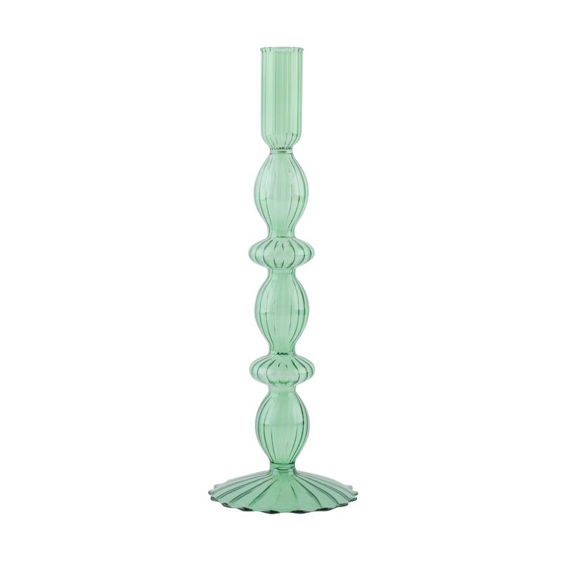 Glass Candle Holders Nordic Decor Taper Candle Holder Candlesticks for Home Wedding Room Decoration Party Vase Home Decor