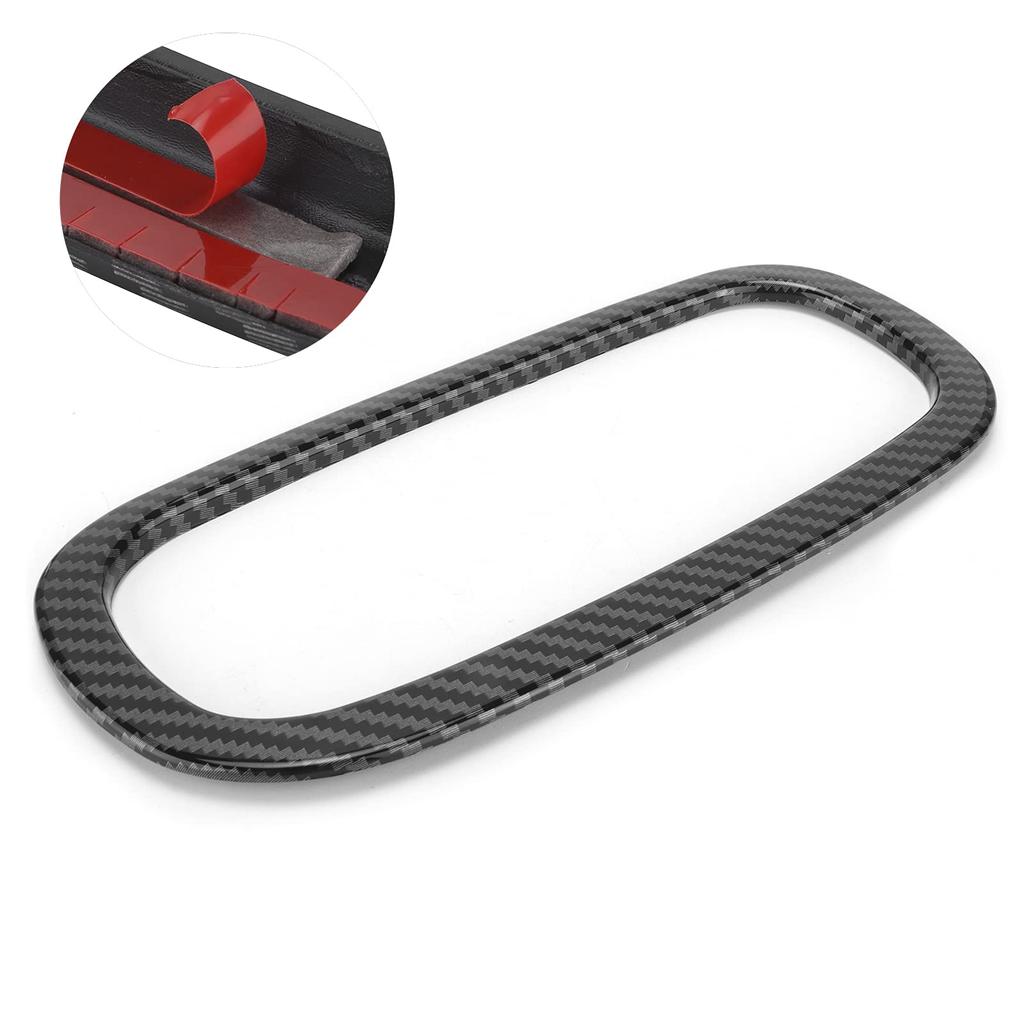 CD-Panel Klimaanlagen-Knopfabdeckung Zierleiste, Carbonfaser-Stil, Ersatz für Smart Fortwo/Forfour 453 2015-2021