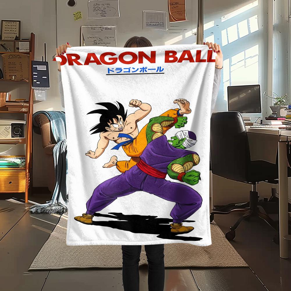 Dragon Ball characters Print Flannel Blanket,High quality Comfortable for All Seasons,Home Decor,Warmth and Comfort,Perfect for Christmas Gifts