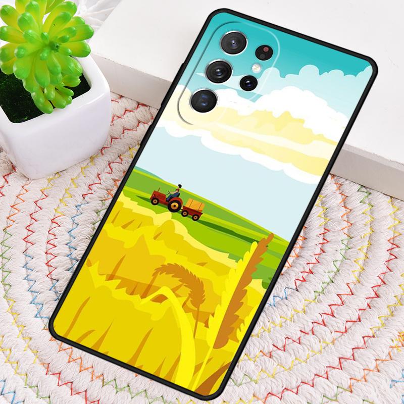 Farm Vehicle Tractor Pattern Phone Case for Samsung Galaxy Note 10 Pro S26 Ultra S23 S24 FE S25 S21 S22 PLUS Shockproof Cove