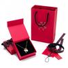 Japanese-Korean Style Rhinestone Key Lock Clavicle Pendant Necklace for Women