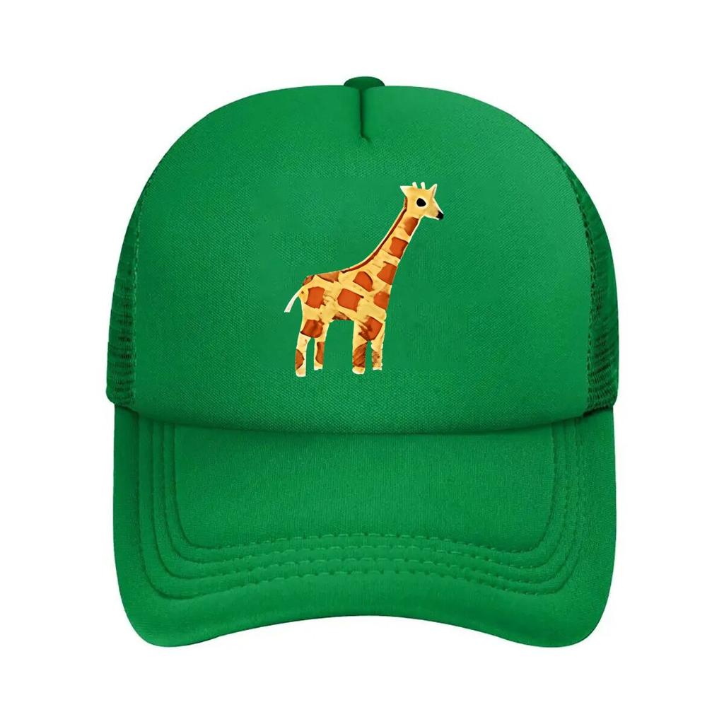 Giraffe Baseball Cap Curved Brim HipHop Hat Adjustable HighQuality Vintage Casual Cap with Anima Mesh Baseball Cap