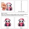 Christmas Panda Countdown Calendar With Acrylic Components And Festive Collectible Items
