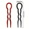 3-piece collection of French hair claws, U-style hair clips, and hair accessories for women