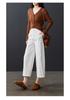 Sew design casual wide leg pants for women in spring 2026, fashionable, loose and versatile, slimming and casual cropped pants