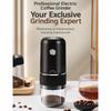 USB Rechargeable Mini Coffee Grinder Cordless Coffee Bean Grinder  Household