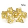 Multifaceted Digital Dice Set Double Colors Acrylic Table Game Opaque Polyhedral Dices for DND Dice Tabletop Role-Playing Game