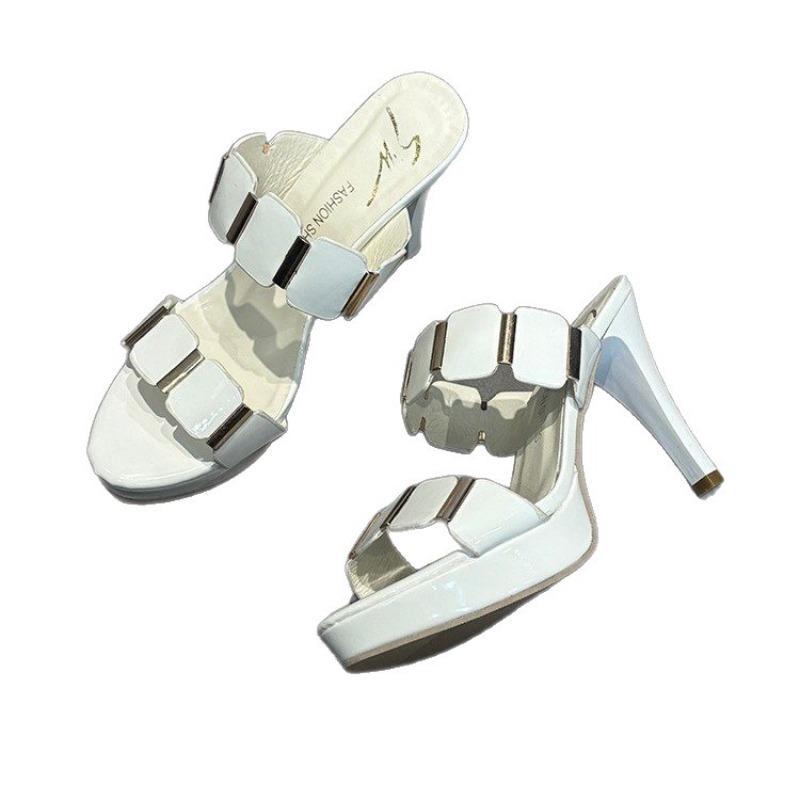 Women's Stiletto Mules, Waterproof Single Strap Slides, Wholesale Summer Heels in Stock