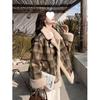 Meilade Women's Plaid Lambswool Coat - Stylish and Unique for Autumn/Winter 2025