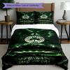 3pcs Duvet Cover Set (1*Duvet Cover + 2*Pillowcase, Without Core), Panathinaikos FC Print Bedding Set, Bedroom Decor, All‑Season, Gift